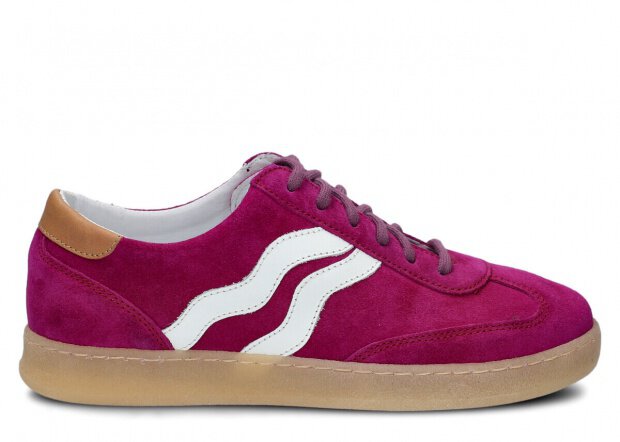 Women's shoe NAGABA 129 purple velours leather