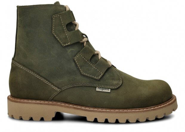 Men’s trapper boots NAGABA 488/1 olive green crazy leather