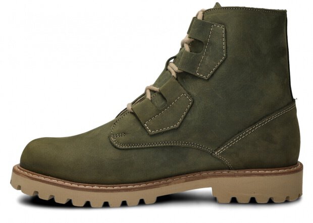 Men’s trapper boots NAGABA 488/1 olive green crazy leather
