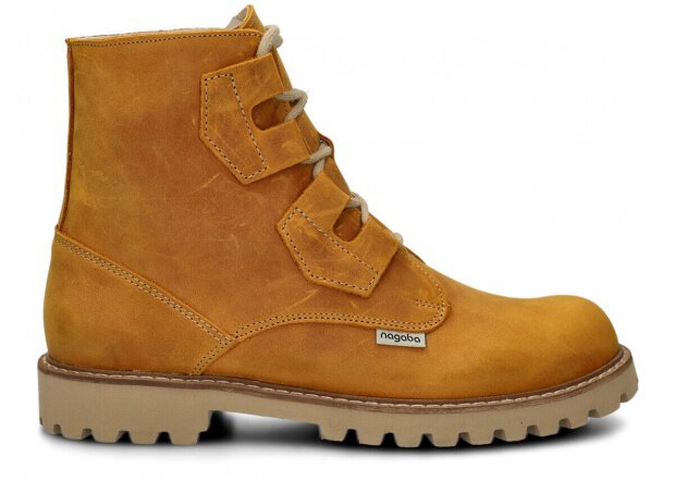 Men’s trapper boots NAGABA 488/1 yellow crazy leather