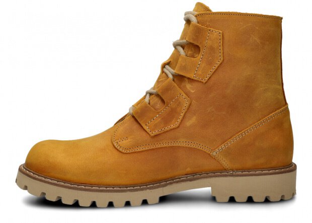 Men’s trapper boots NAGABA 488/1 yellow crazy leather