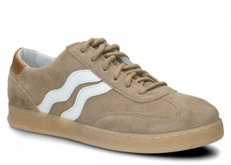 Women's shoe NAGABA 129 beige velours leather