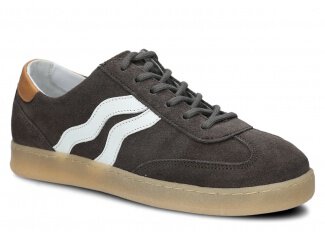 Women's shoe NAGABA 129 graphite velours leather