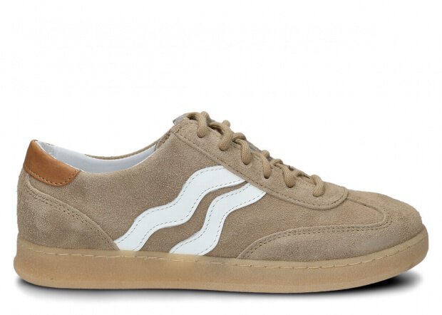 Women's shoe NAGABA 129 beige velours leather