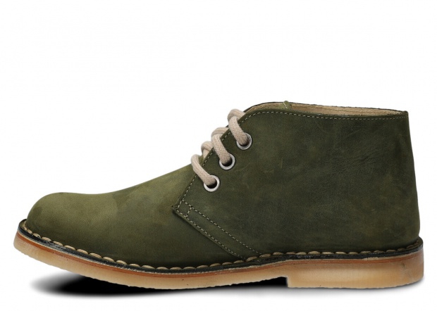 Ankle boot unisex NAGABA 082 olive green crazy leather