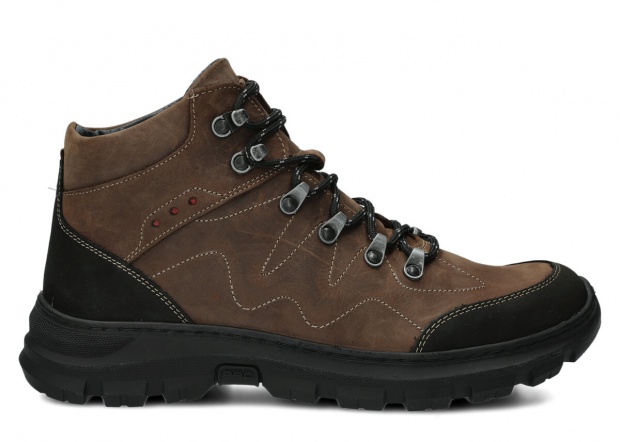 Men's trekking ankle boot NAGABA 409/1 olive crazy leather