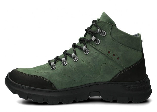 Men's trekking ankle boot NAGABA 409/1 green crazy leather