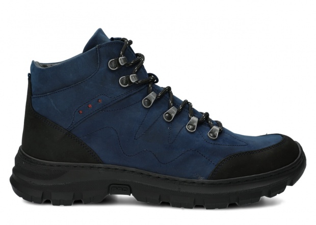 Men's trekking ankle boot NAGABA 409/1 navy blue crazy leather