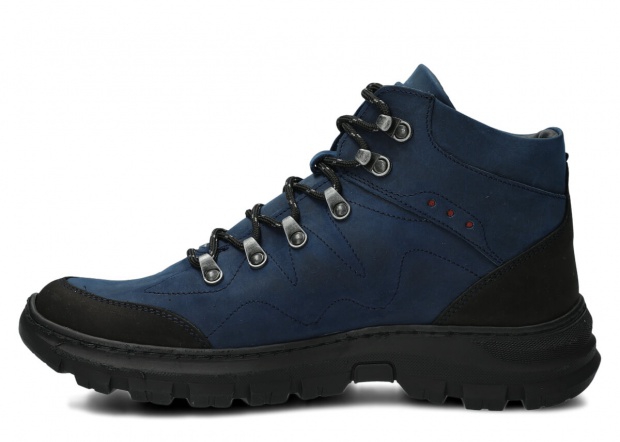 Men's trekking ankle boot NAGABA 409/1 navy blue crazy leather