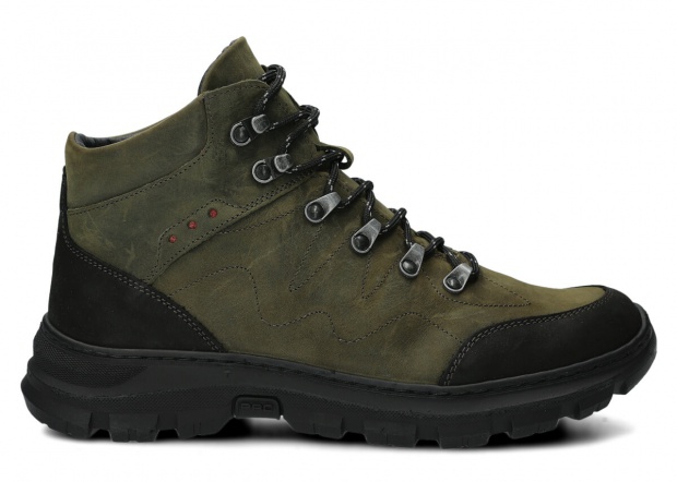 Men's trekking ankle boot NAGABA 409/1 olive green crazy leather