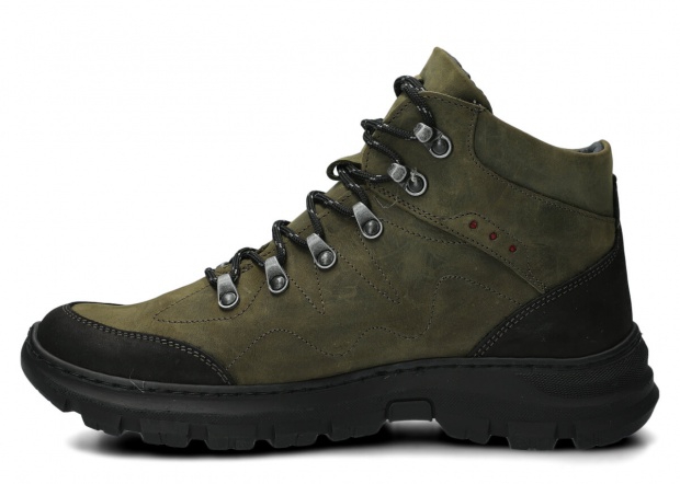 Men's trekking ankle boot NAGABA 409/1 olive green crazy leather