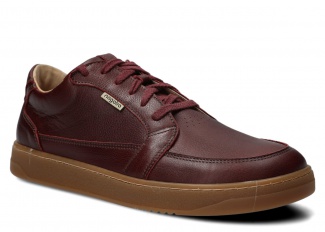 Men's wide shoe NAGABA 480 burgundy rustic leather