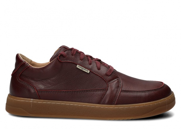 Men's wide shoe NAGABA 480 burgundy rustic leather