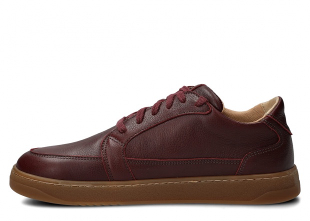 Men's wide shoe NAGABA 480 burgundy rustic leather