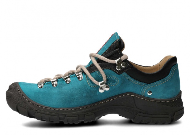 Men's trekking shoe NAGABA 055 turquoise crazy leather