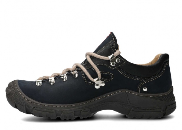 Men's trekking shoe NAGABA 055 navy blue crazy leather