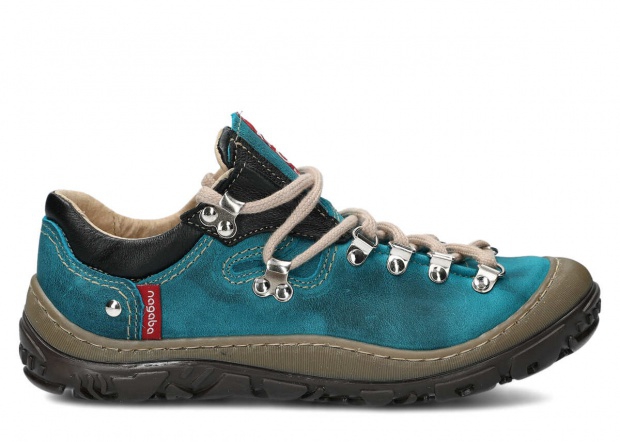 Trekking shoe NAGABA 054 turquoise crazy leather