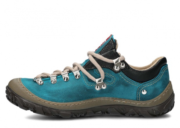 Trekking shoe NAGABA 054 turquoise crazy leather