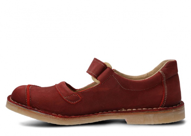 Women's shoe NAGABA 131 TOBE red crazy leather