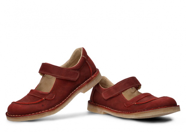Women's shoe NAGABA 131 TOBE red crazy leather