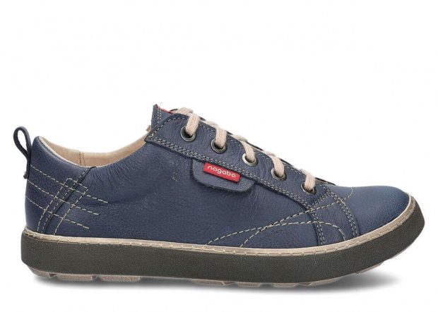 Shoe NAGABA 243 navy blue rustic leather