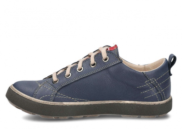 Shoe NAGABA 243 navy blue rustic leather