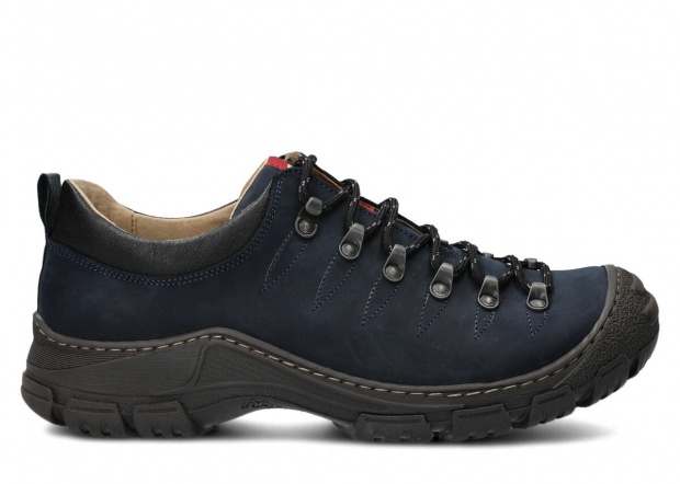 Men's trekking shoe NAGABA 444 navy blue crazy leather