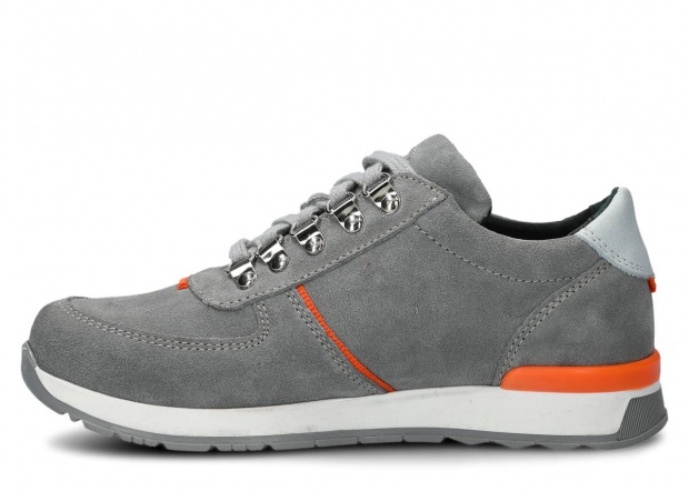 Shoe NAGABA 313 grey velours leather
