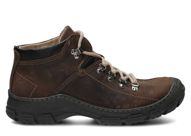 Men's trekking ankle boot NAGABA 456 olive crazy leather