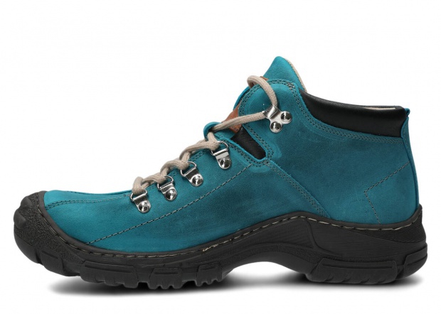 Men's trekking ankle boot NAGABA 456 turquoise crazy leather
