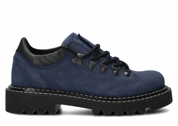 Shoe EVENEMENT EV902 navy blue samuel leather
