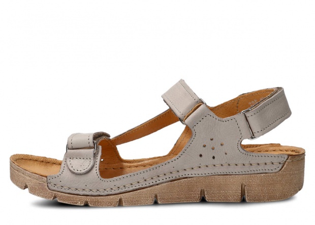 Women's sandal NAGABA 306 light ashen grey rustic leather