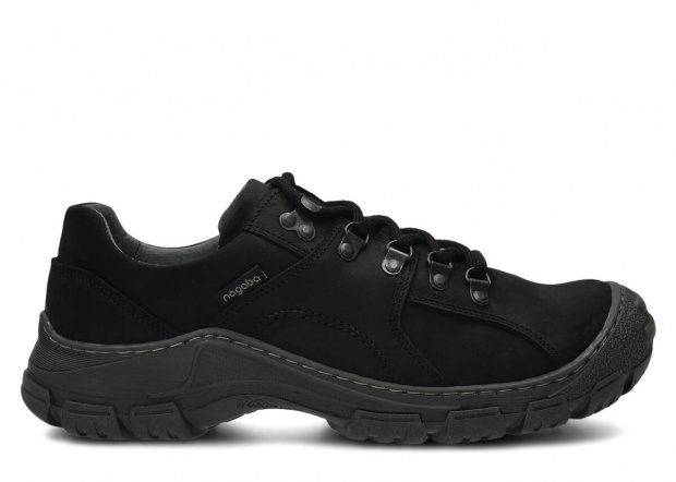 Men's shoe NAGABA 457 black crazy leather