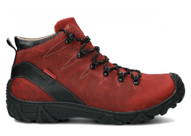 Men's trekking ankle boot NAGABA 403 red crazy leather