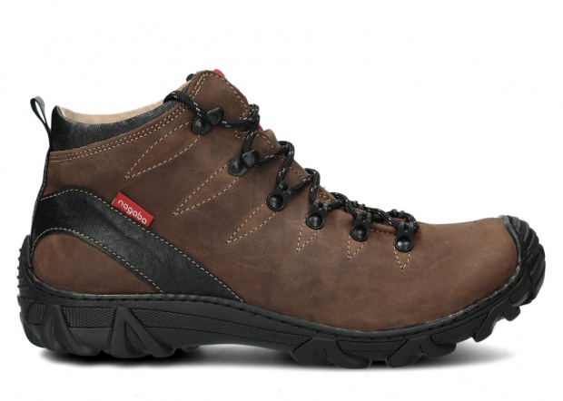 Men's trekking ankle boot NAGABA 403 olive crazy leather