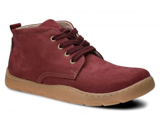 Women's wide ankle boot NAGABA 631 burgundy samuel leather