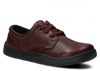 Women's wide shoe NAGABA 630 burgundy rustic leather