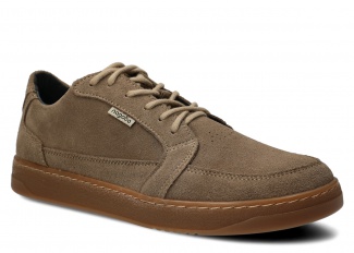 Men's wide shoe NAGABA 480 beige velours leather