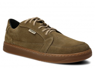 Men's wide shoe NAGABA 480 olive velours leather