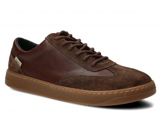 Men's wide shoe NAGABA 478 brown velours leather