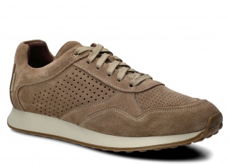 Men's shoe NAGABA 2526 beige velours leather