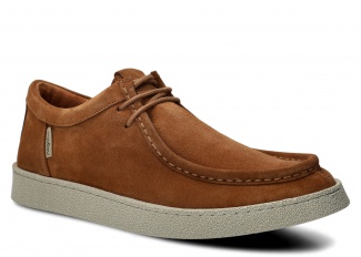 Men's moccasin, Men's shoe NAGABA 2521 brown velours leather