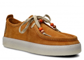 Women's moccasin, Women's shoes NAGABA 2641  yellow velours leather